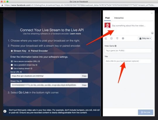 turn on the mic for facebook mac